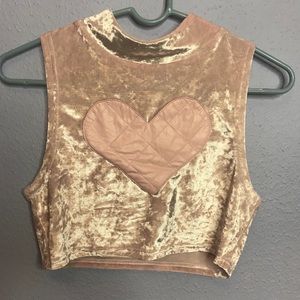 KAWAII PASTEL PRINCESS HEART CROP